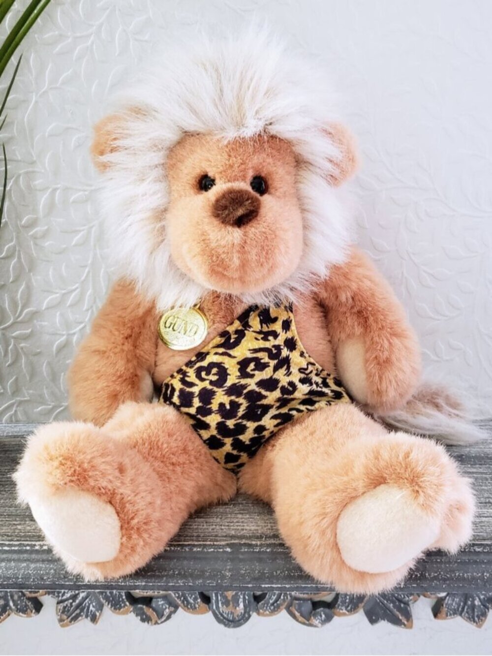 GUND TARZ Caveman Lion Plush Stuffed Animal 14"